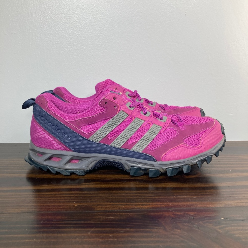 Adidas Kanadia TR5 Purple Fuscia Pink Athletic Trail Running Sneakers Womens 9
